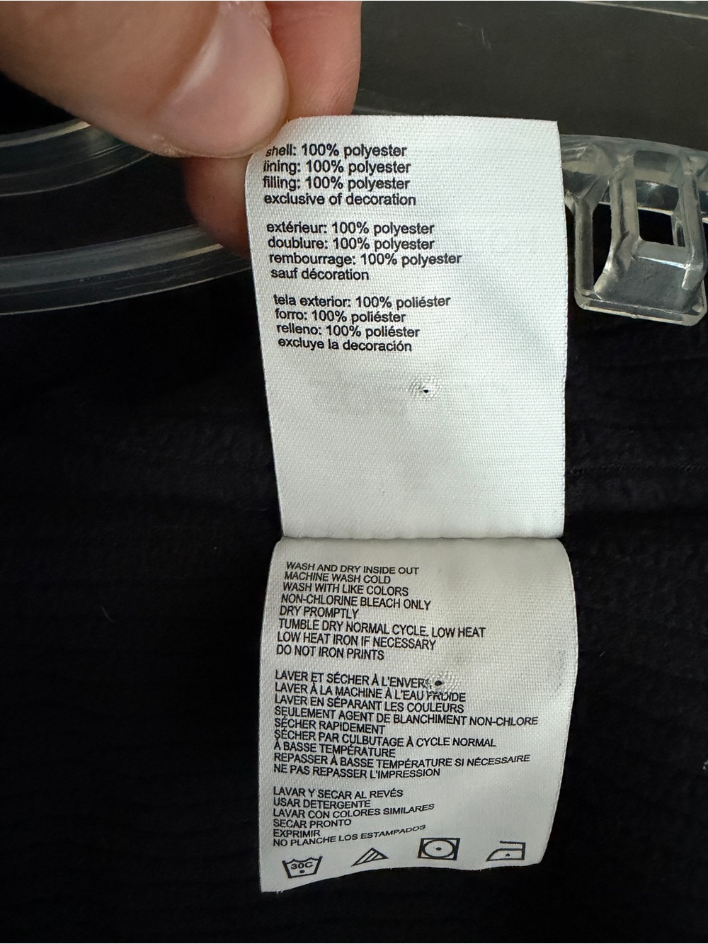 Speedo Black Long Hooded Waterproof Raincoat - Picture 5 of 6